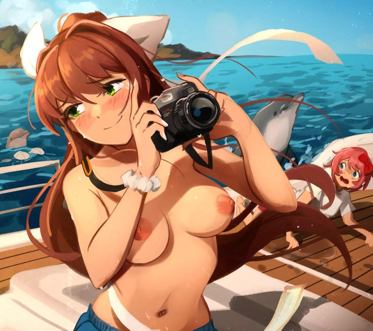 Monika’s bra was stolen by dolphins! (Khyle)