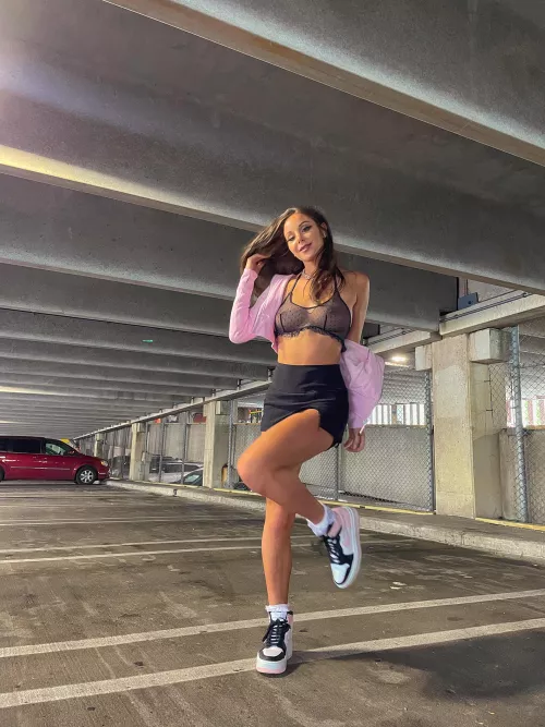 what do you think of sneakers w miniskirts?