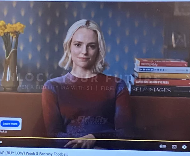 Who is this? Fidelity ad on YouTube