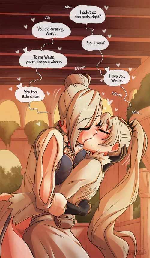 Winter showing Weiss her techniques Ending [khartemis]