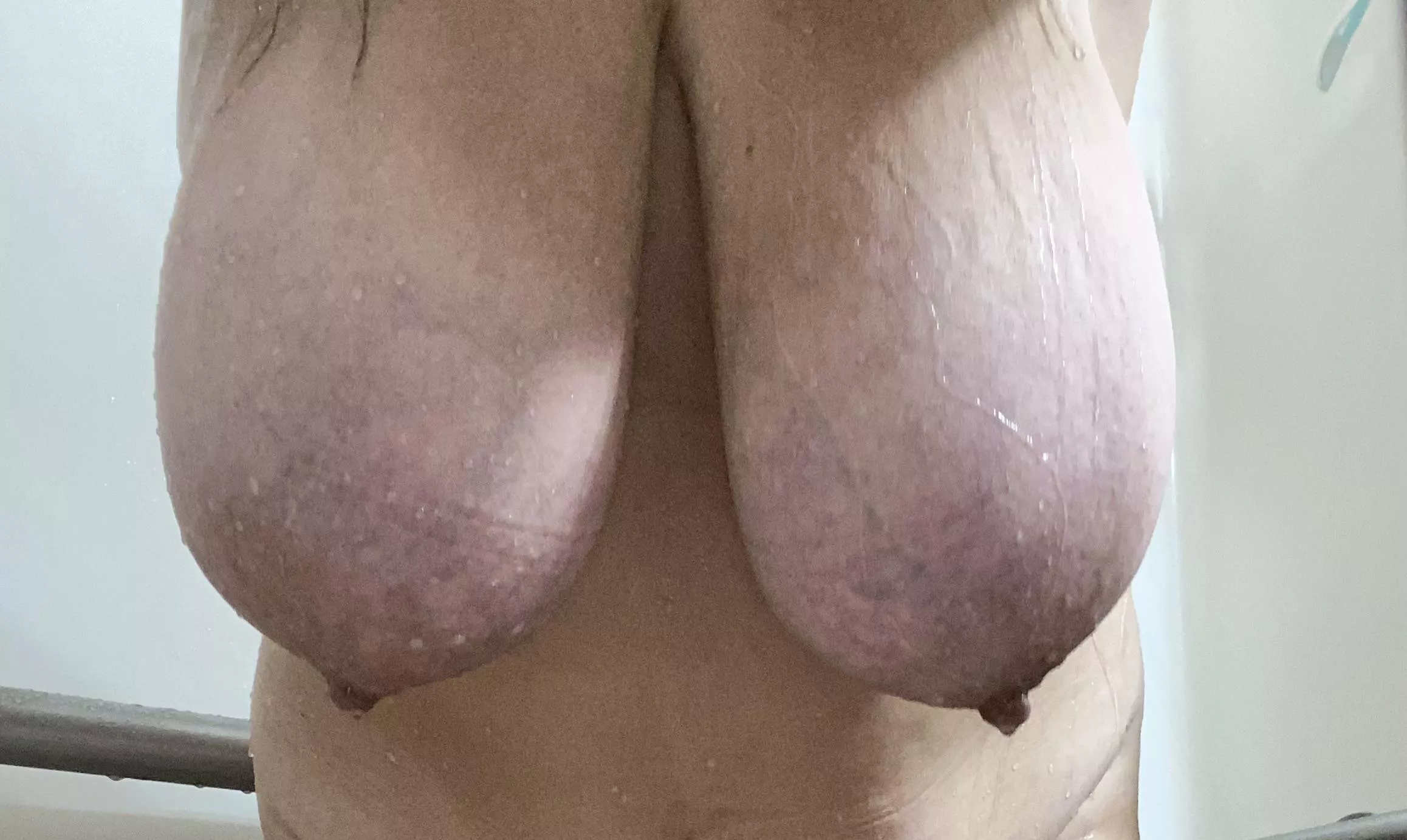 Would you drink the water dripping off my saggy tits?