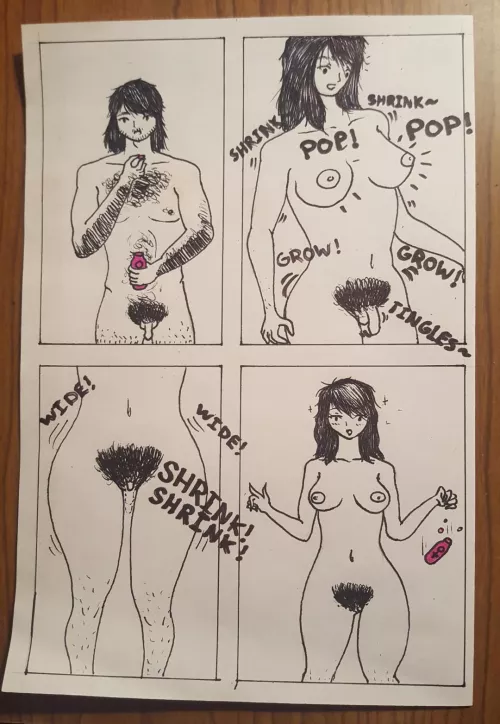 First time drawing a TG transformation scene. I thought I would share this here.