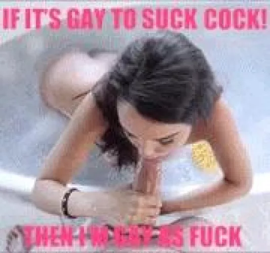 I love to suck cock like a little faggot