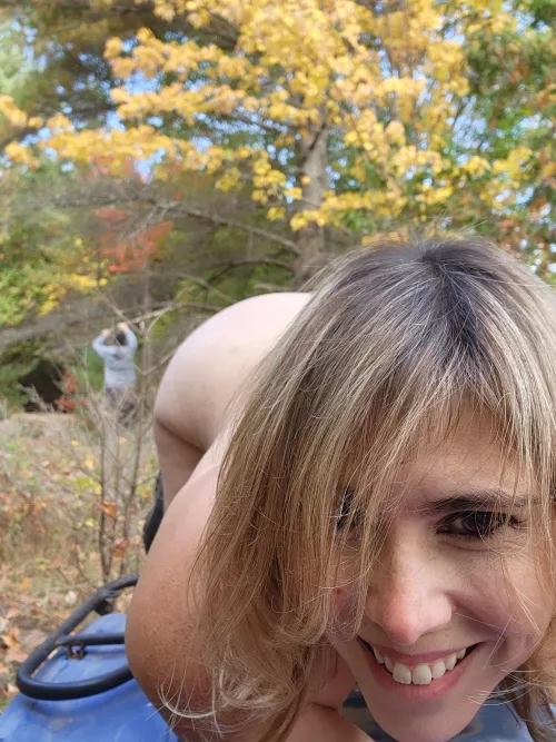 I wonder how long till the park worker notices me