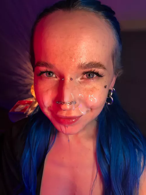 I'm happy when there's cum on my face