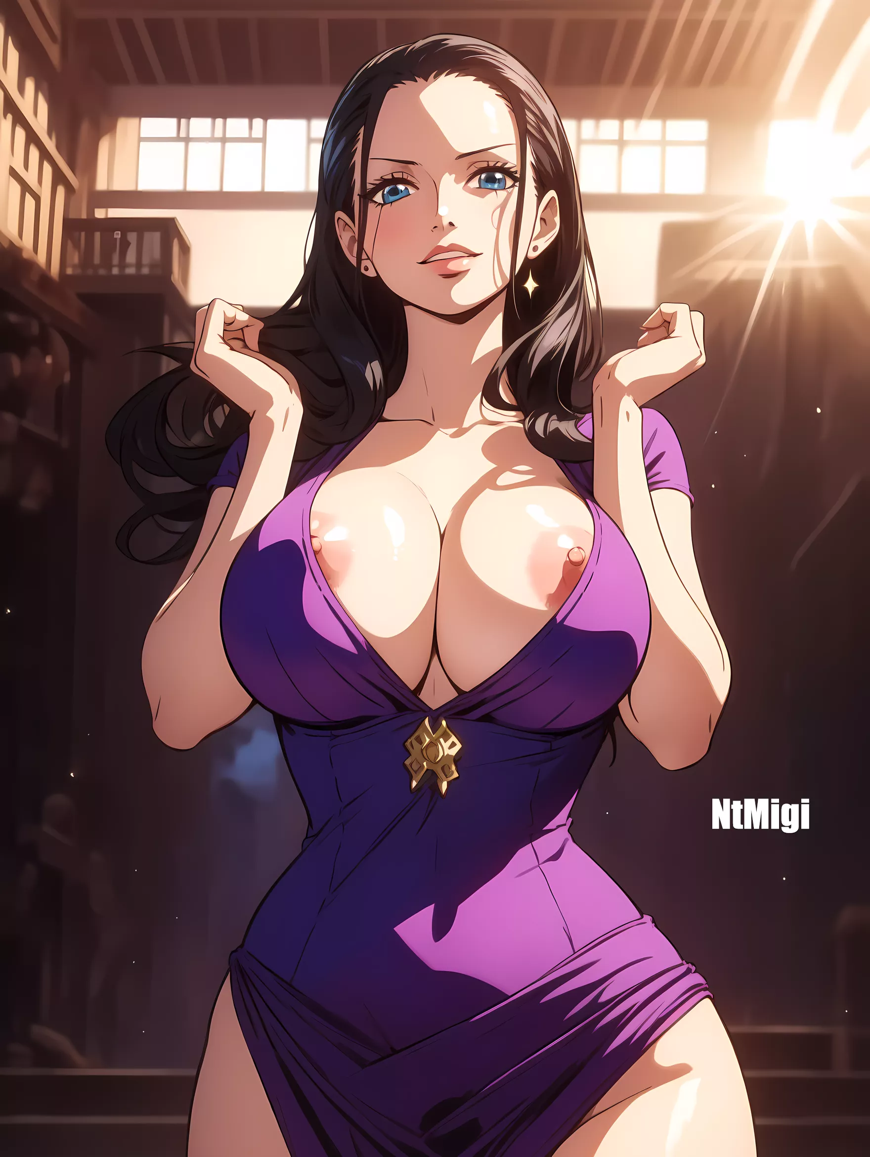Nico Robin nip slip
