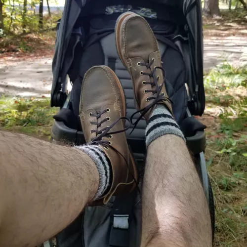 Rancourt Dirigo boots out on an unseasonably hot walk
