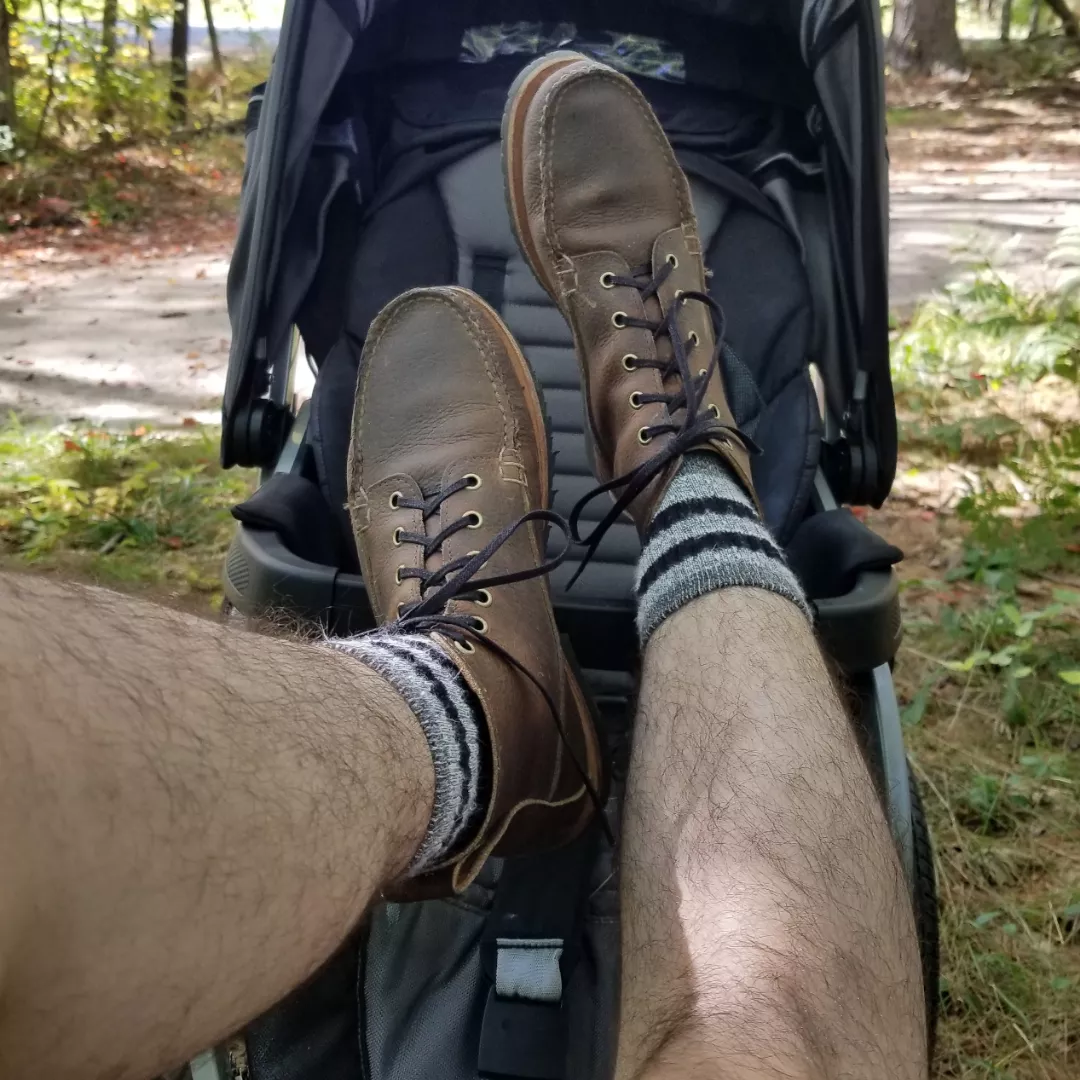 Rancourt Dirigo boots out on an unseasonably hot walk