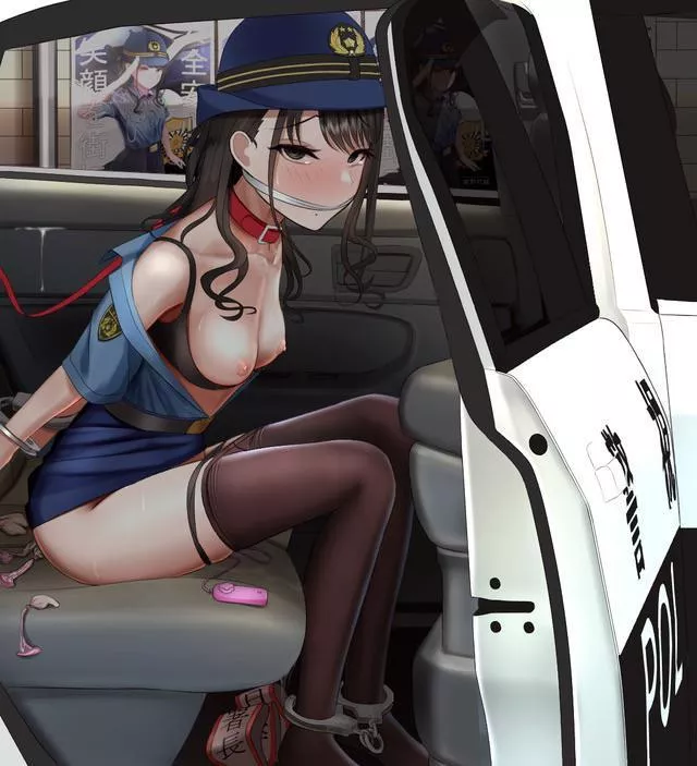 This police officer will be brought to a bondage prison