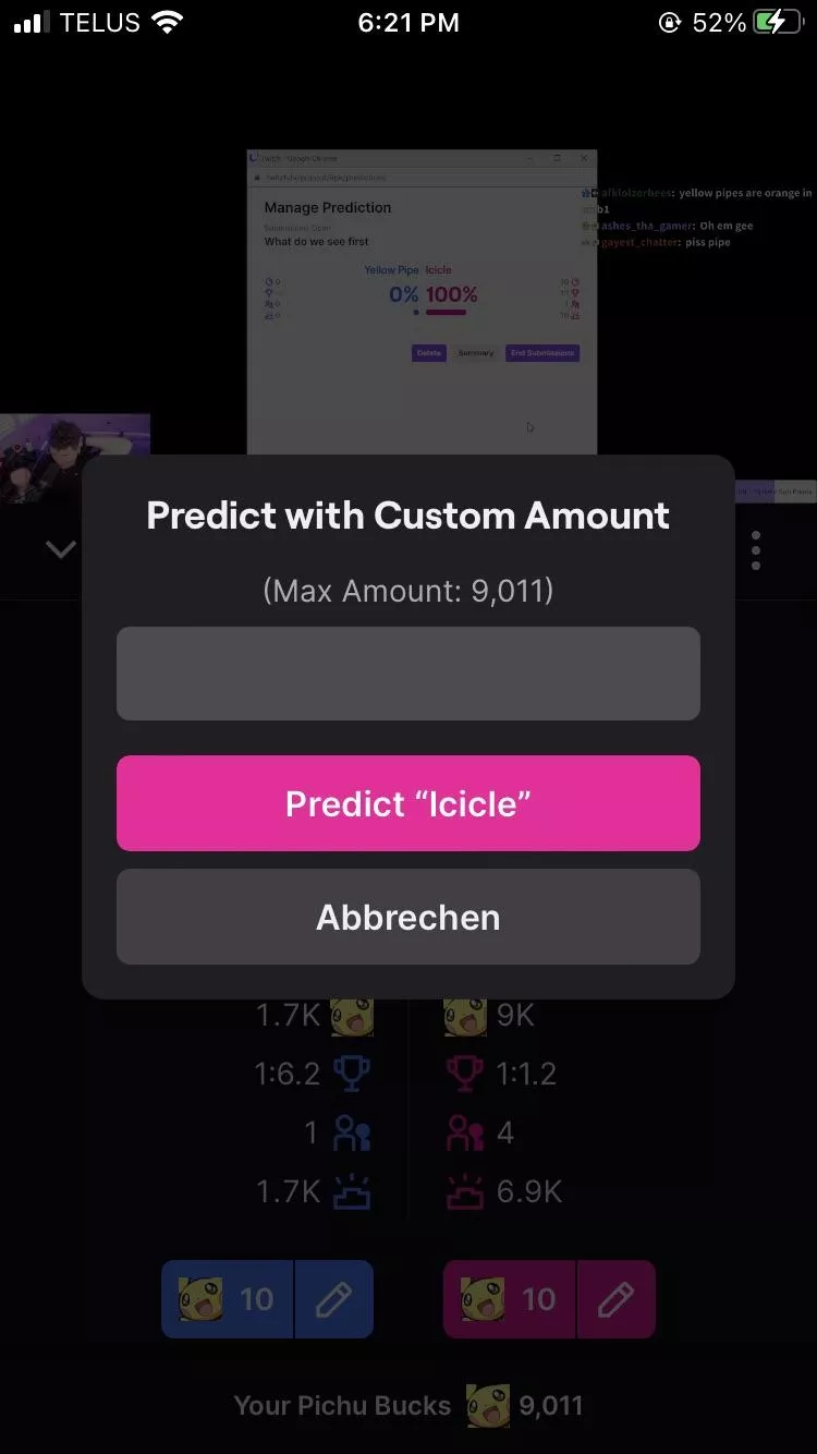 Why did the cancel button on the twitch app change to German? (I am not German)