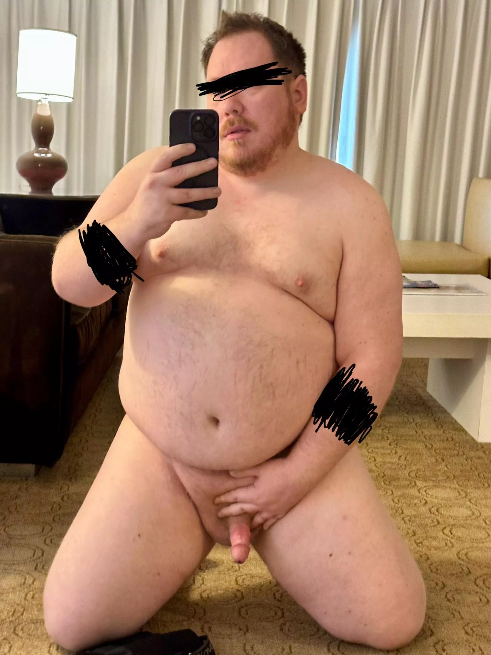 [37] Chubby ginger just trying to feel good about himself again.