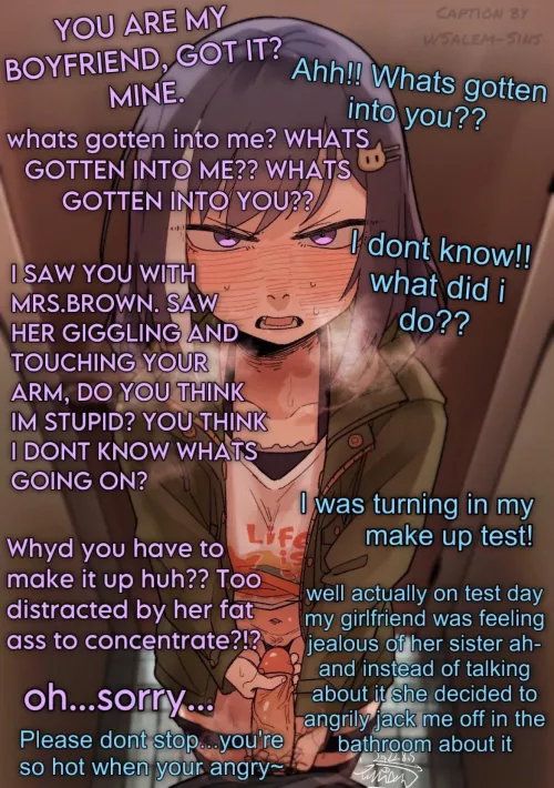 A common occurrence with your very jealous GF [F] [Tsundere] [Public] [Arguing] [Femdom] (Artist: Guman Project)