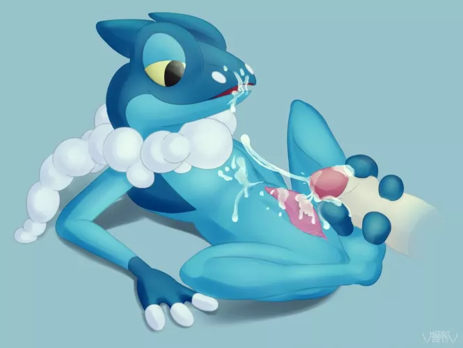 Catch them all challenge #657 - Frogadier (heddy)