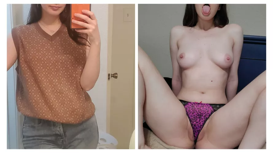 Me at school vs. me at home