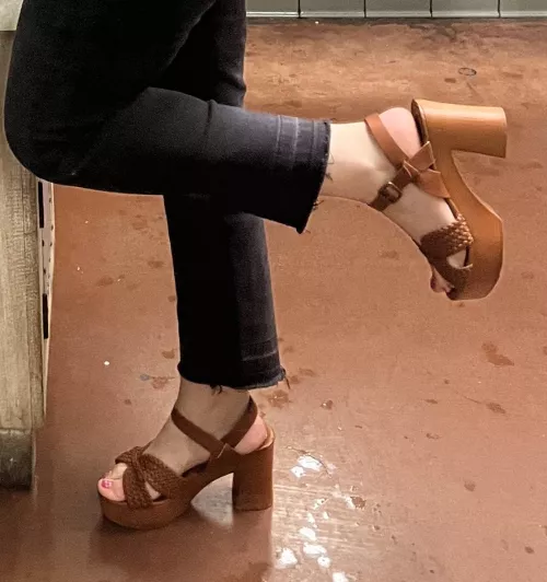 New shoes… glad I didn’t slip on the wet floor