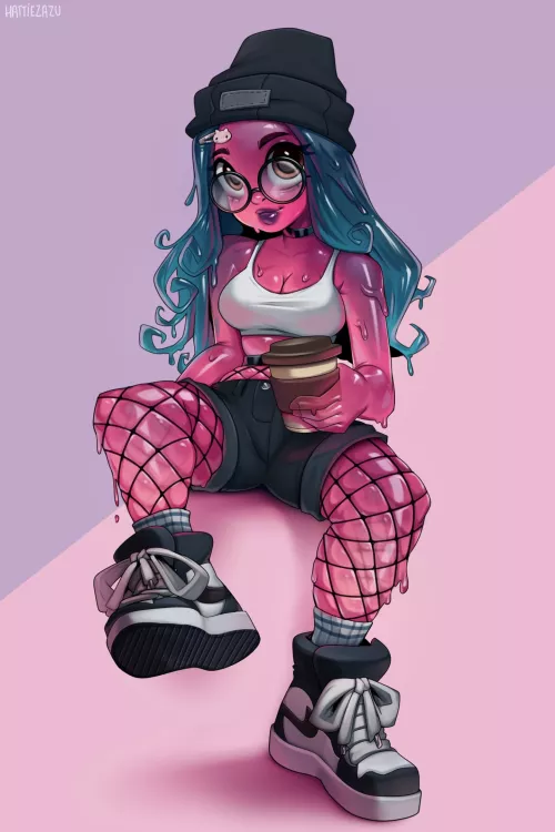 Slime girl (by hattiezazu)