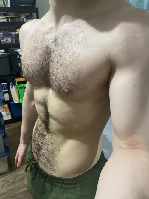 Taking off my shirt after runs more often 💧