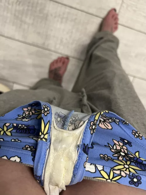 The Morning Of Day 2 In My Blue Floral Print Boyshort Panties…#iwokeupthiscreamy Imagine Just How Marvelous Your Cock Would Feel Sliding Into This Messes Owner As The Sun Rises