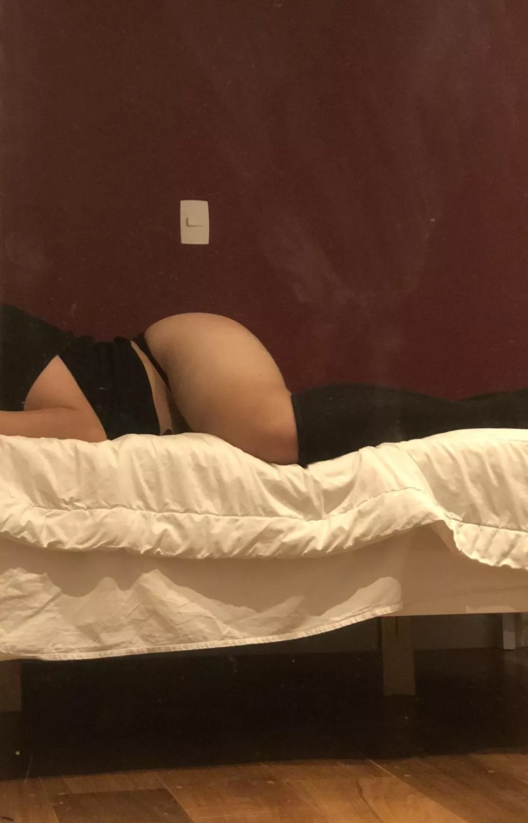 You see me laying in bed like this, what do you do next?