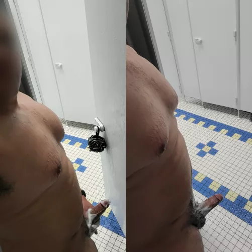 After workout shower