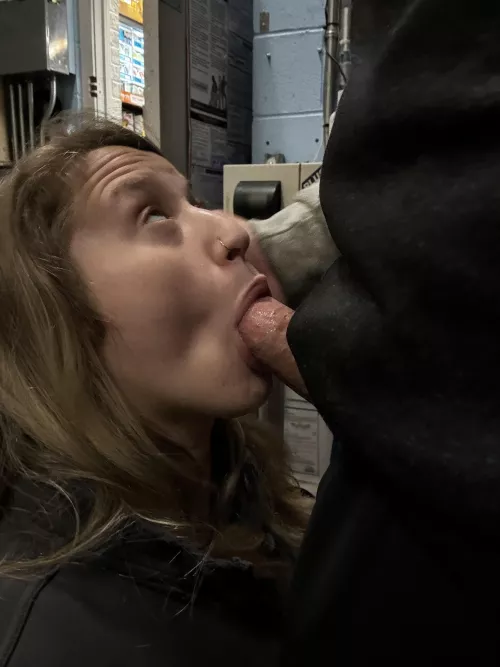 Can I look you in the eyes with your only the head in my mouth?