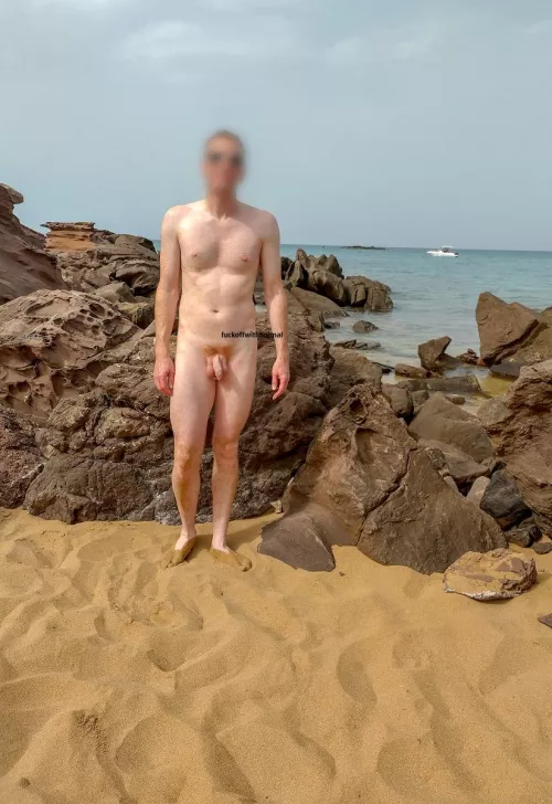 Checking out the rock pools!