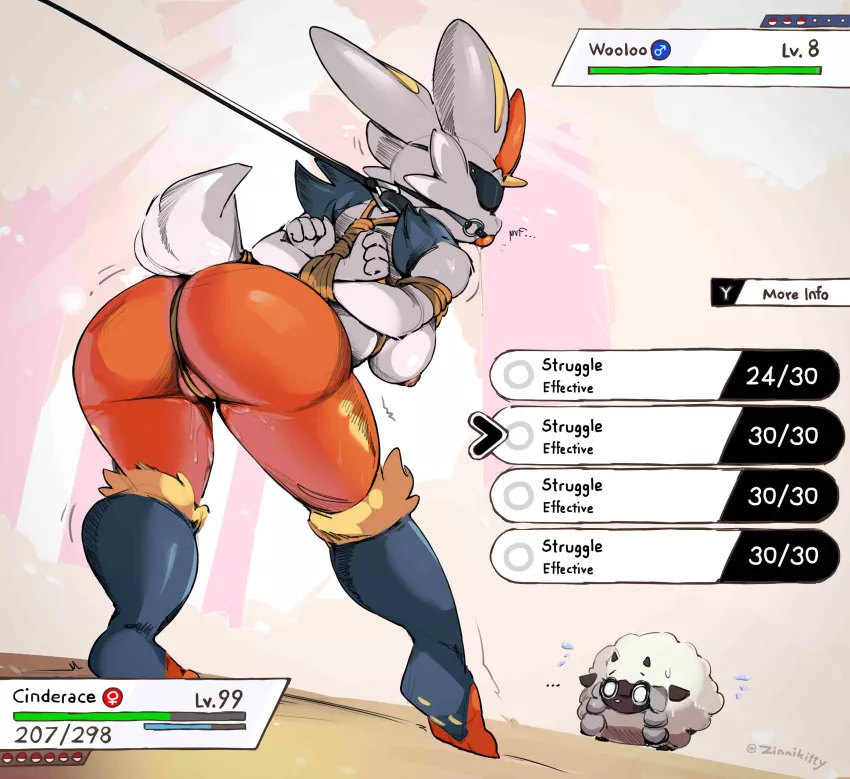 Cinderace Struggling [F] (zinnick)