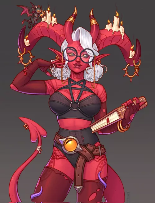 Demon with an interesting fashion sense (@NinaModaffari)