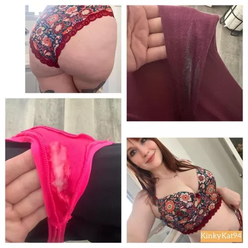 I’ve been told my scent is intoxicating 🥰 customize your own pair of creamy panties with any of my add ons![Selling] [US] telegram: kinkykat94 kik: xredheadbeautyx prices in comments