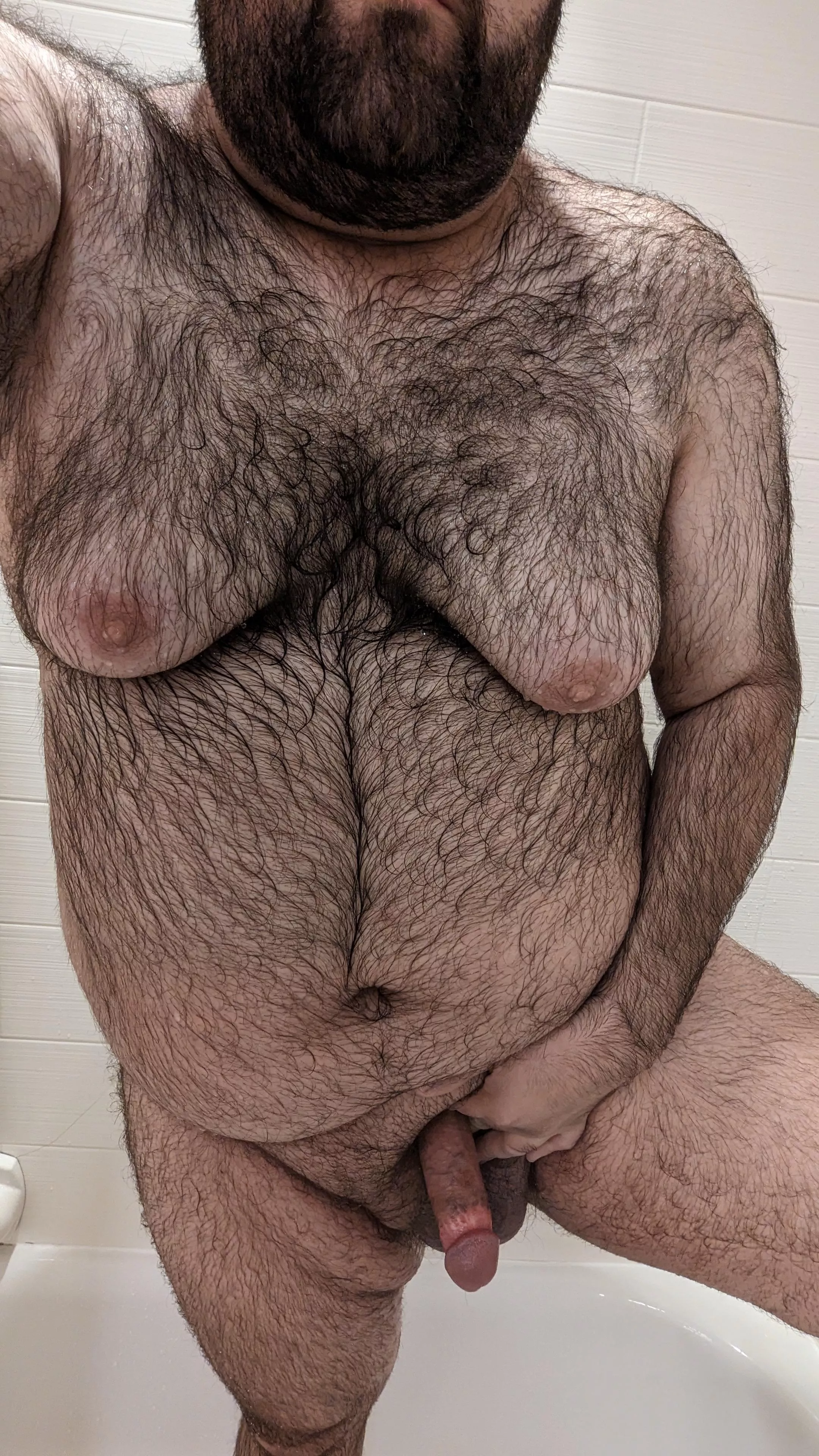 Just finished taking a shower