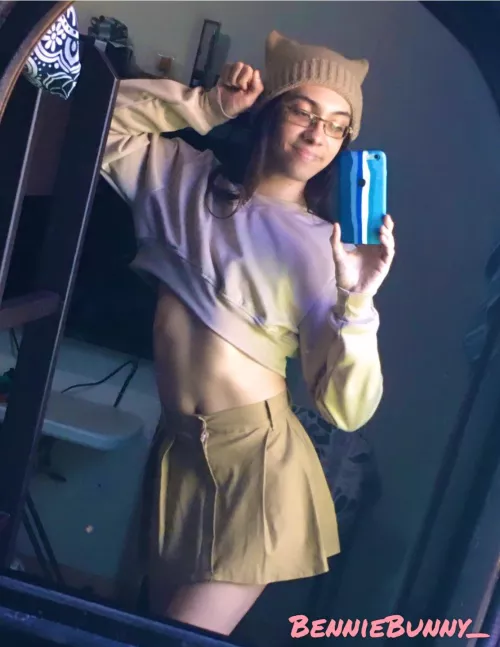 My first time wearing a skirt!!! 😻😻😻