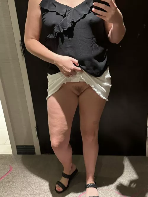 No bra either. I’m just a naughty slut aren’t I