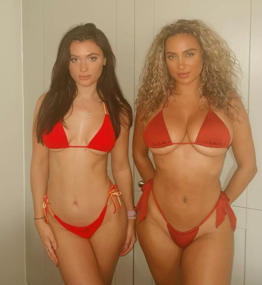 Red bikinis
