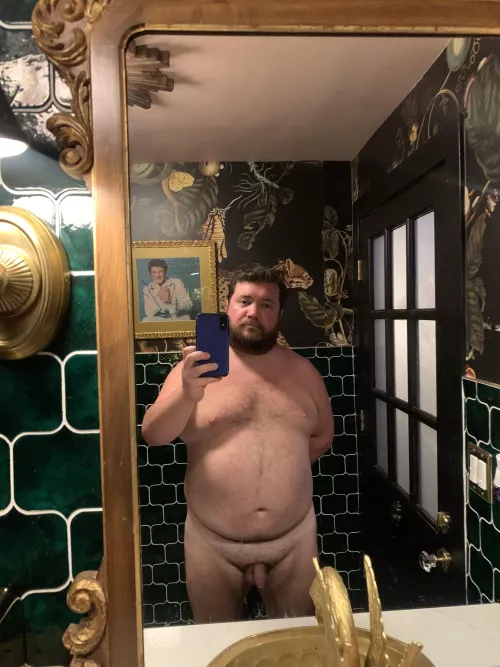 Some bar’s bathroom mirror