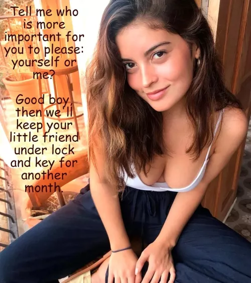 The right priorities [femdom] [chastity]