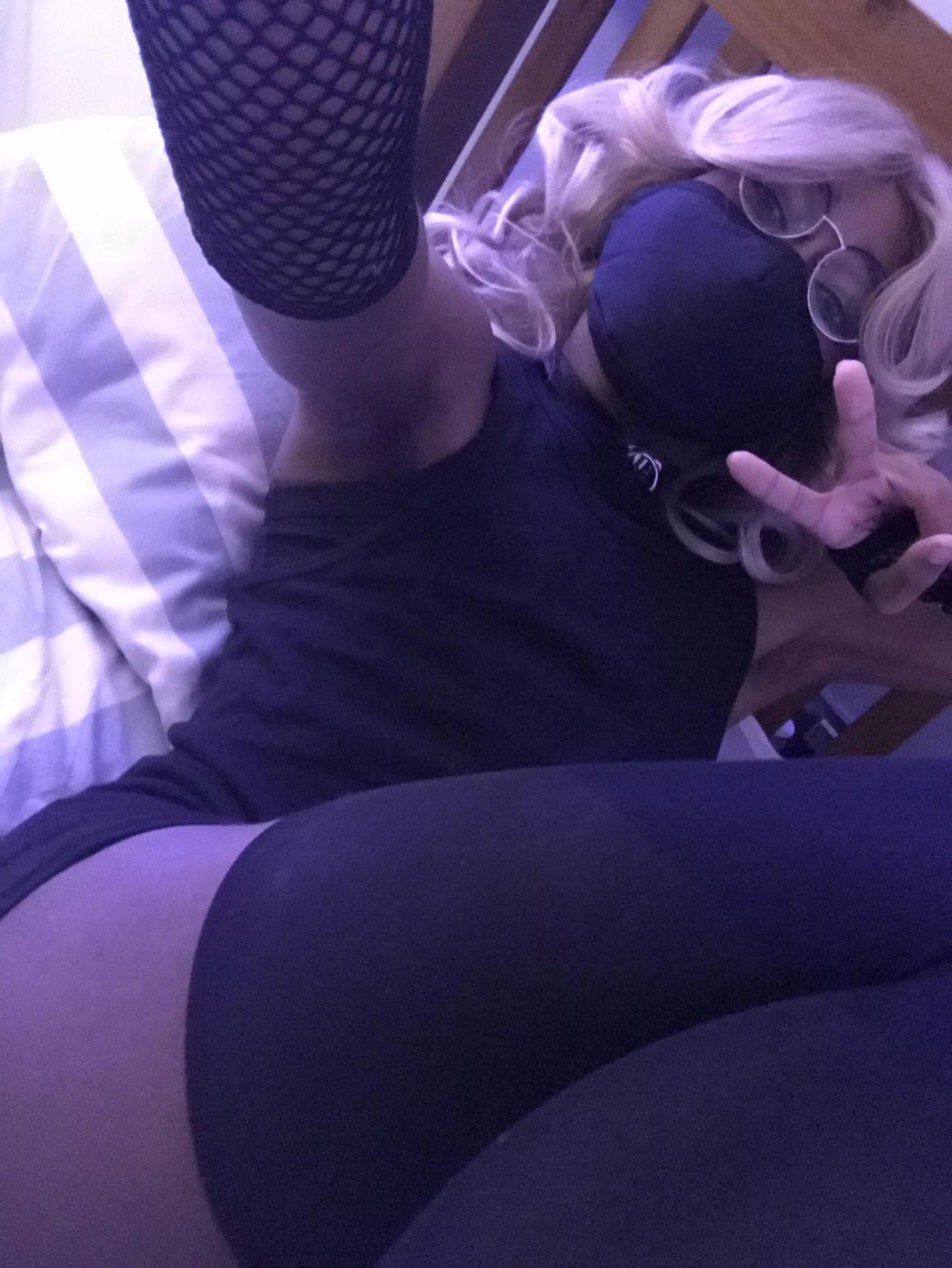 Thigh highs or fishnets?