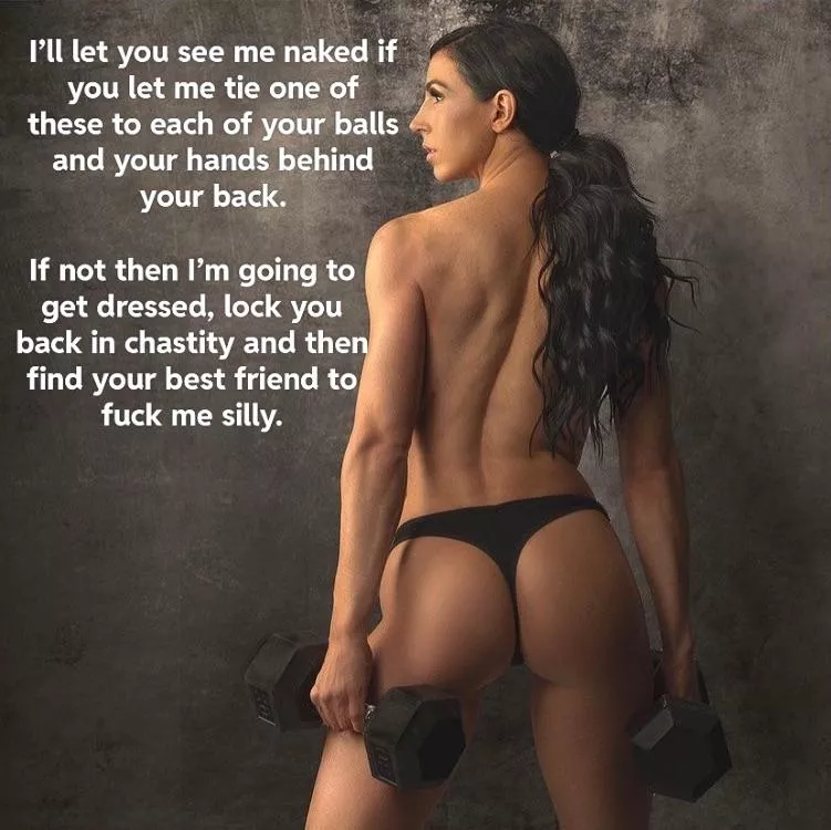 You loved how fit your girlfriend was but it was clear she was not interested in you.