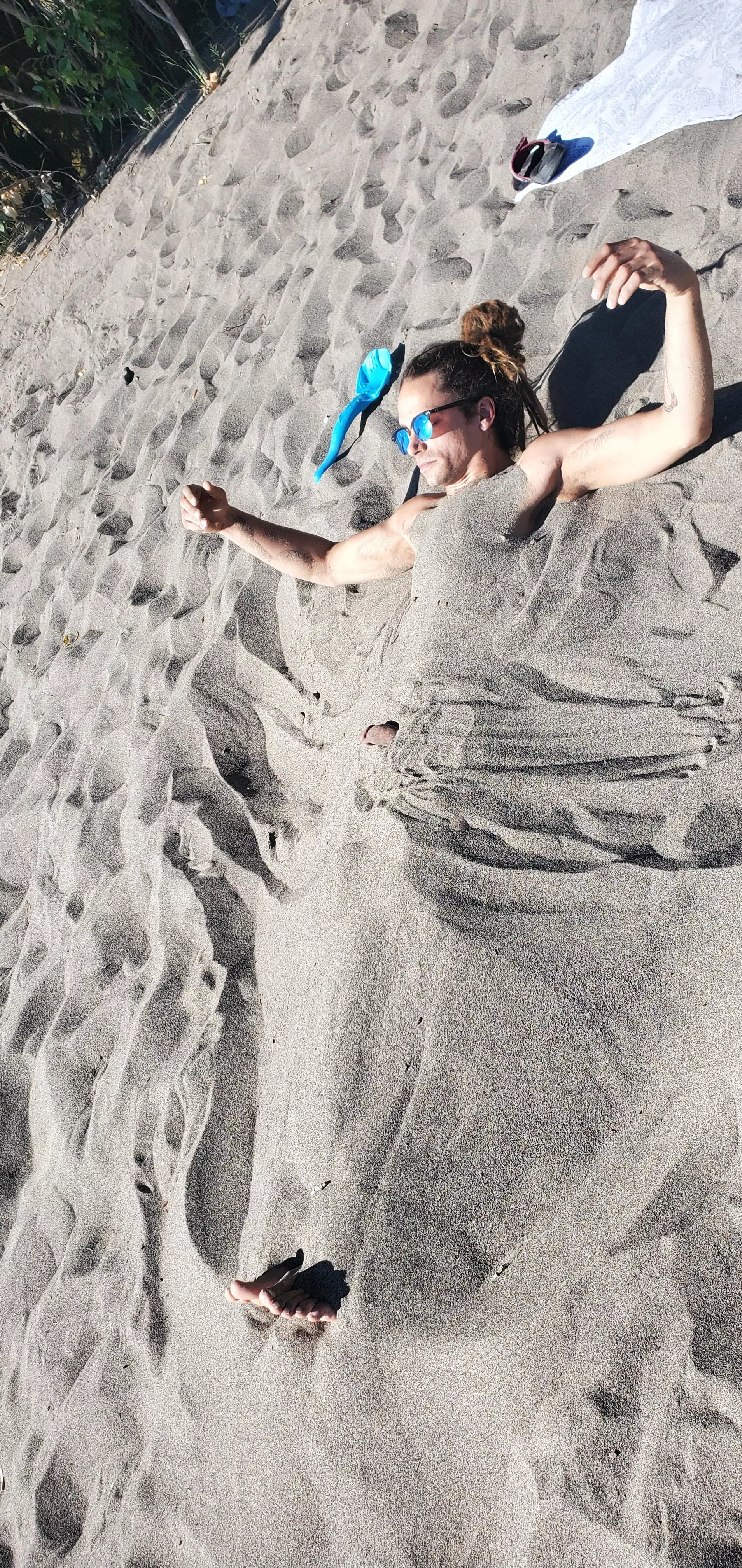 Anybody else ever cover themselves in sand when at the beach?