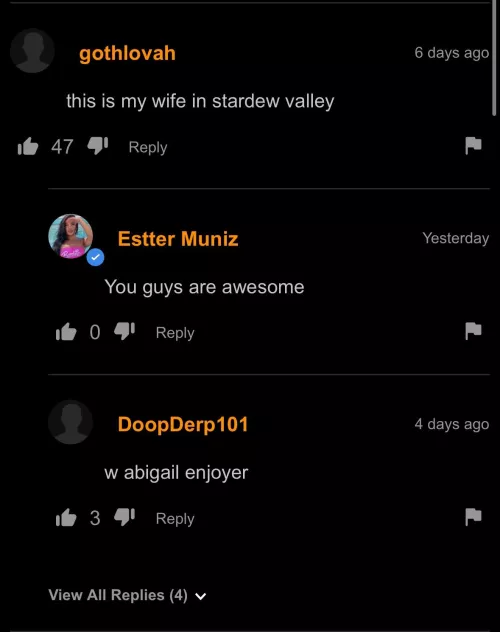 gothlovah is an abigail enjoyer