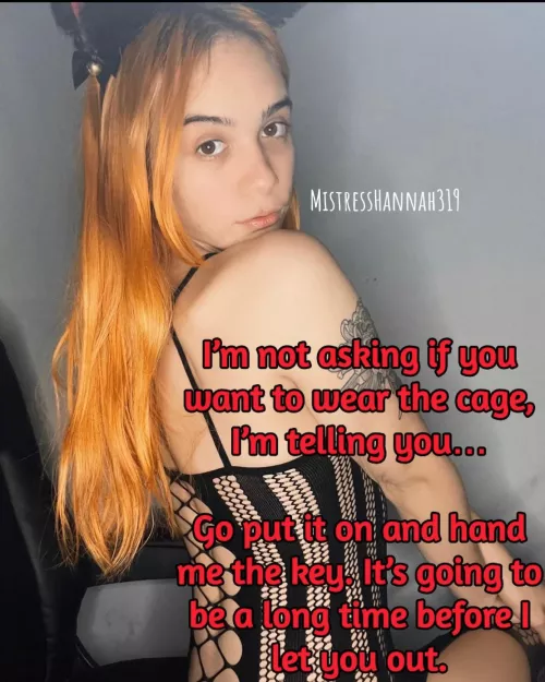 It isn’t your choice anymore 😈