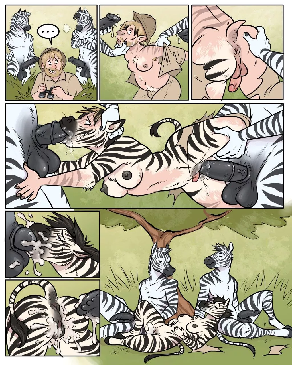 Observing Mating Ritual [bubbeh, M-F Zebra]