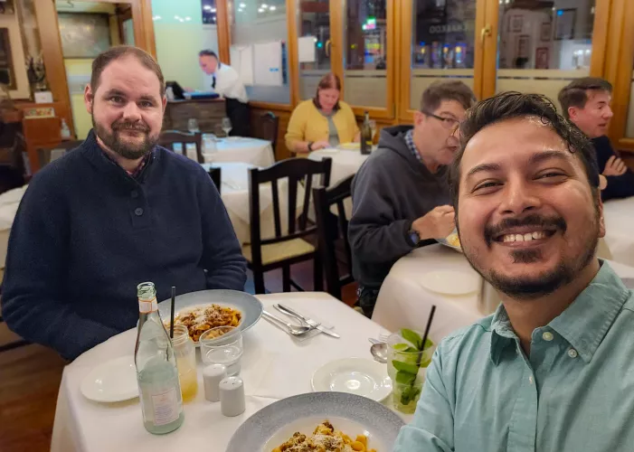 We're visiting Edinburgh on our fifth wedding anniversary. Every year is a memorable one. Had my best 6 years with this guy.