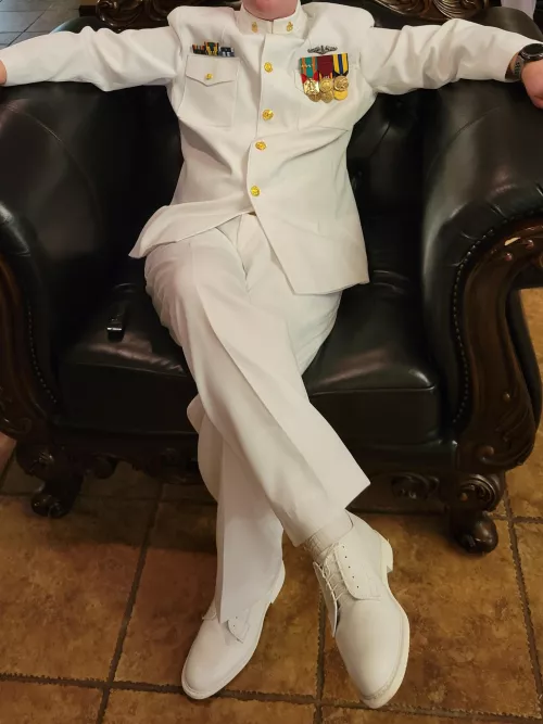 You walk in and I'm sitting like this. What would you do?