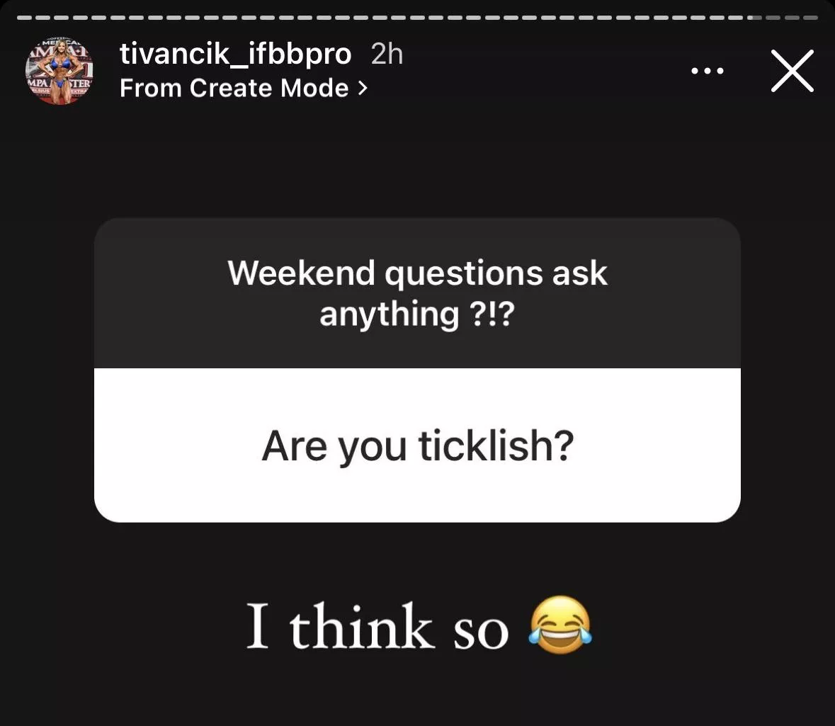 2x Olympia Pro Female Bodybuilder. She sounds nervous.😏