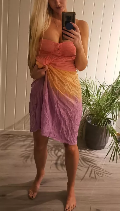 A dress is always best without a bra