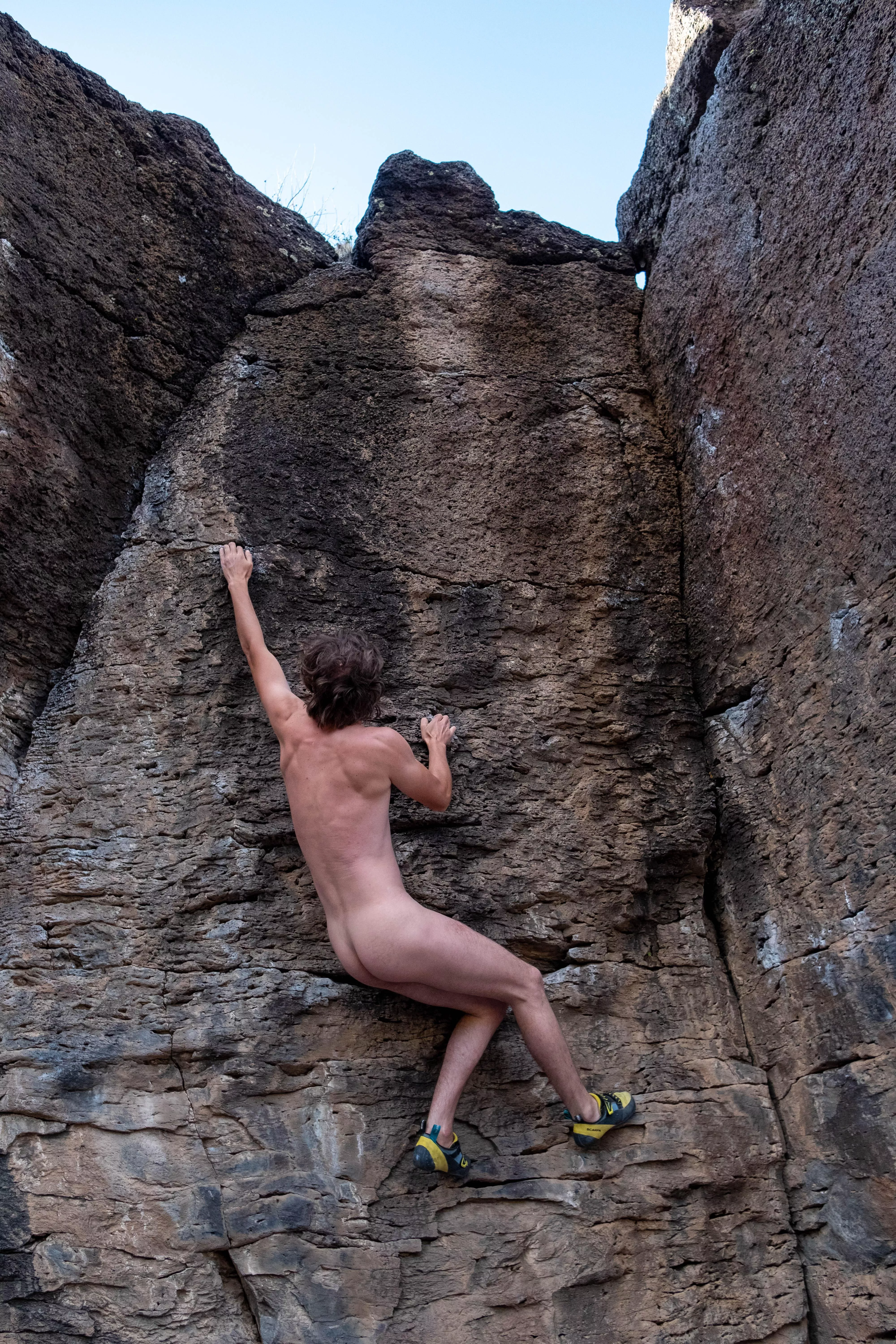 Bouldering on some basalt!