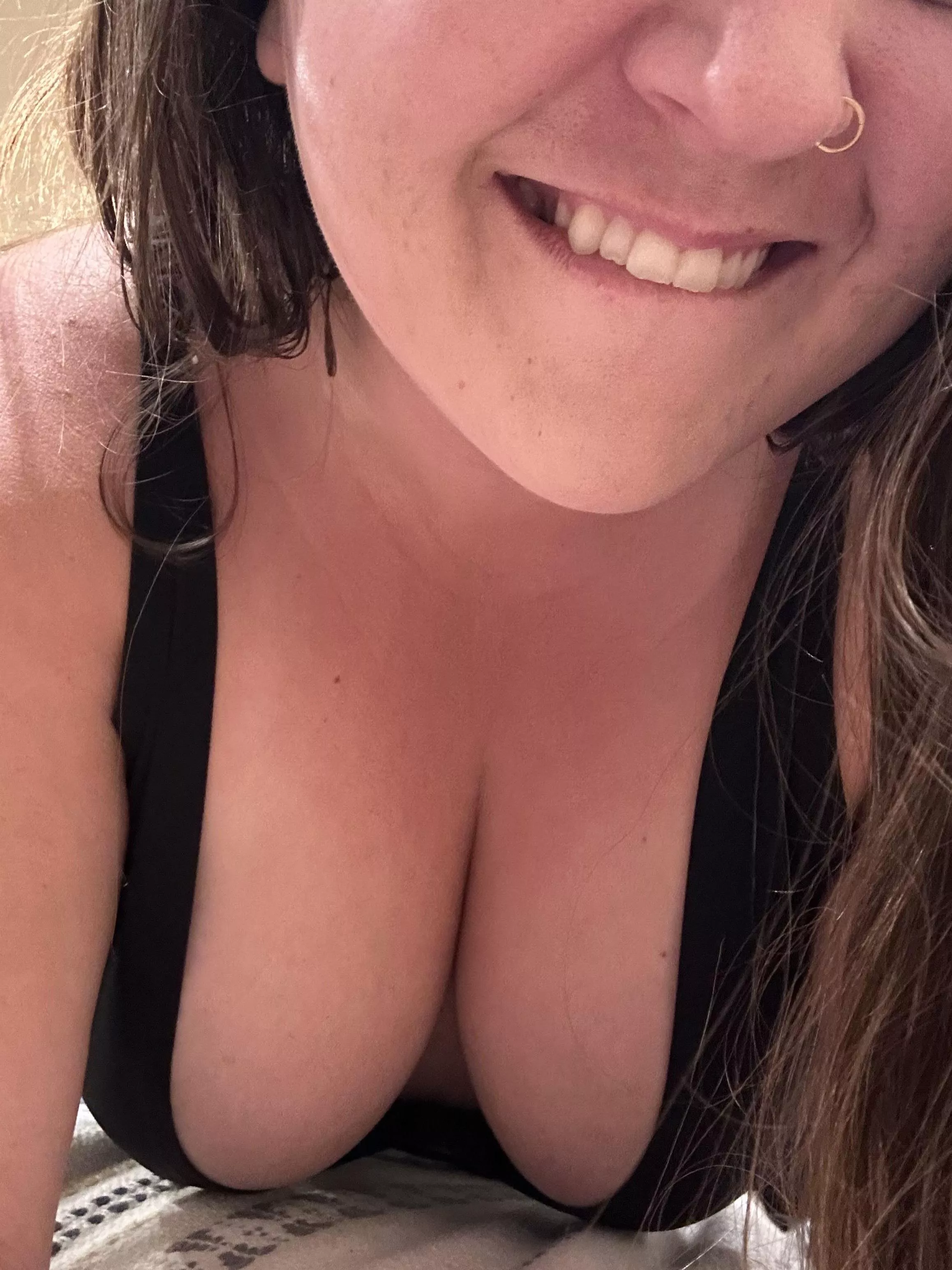 Eye contact is overrated- I’d rather see you try and hold a conversation while shamelessly enjoying the view 😉