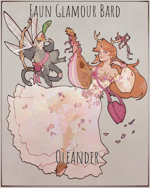 Faun glamour bard, by bloober