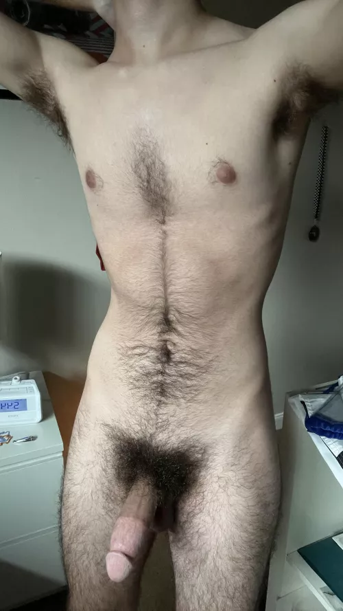 Love showing off my hairy teen pits (18)