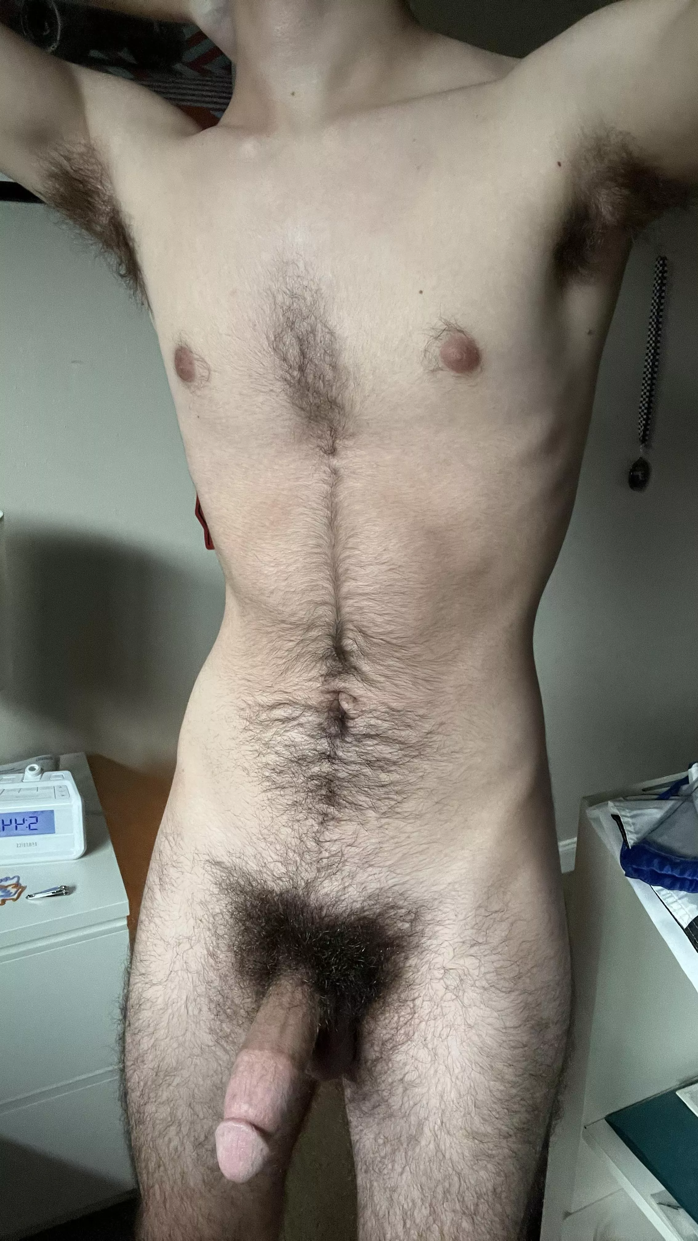Love showing off my hairy teen pits (18)